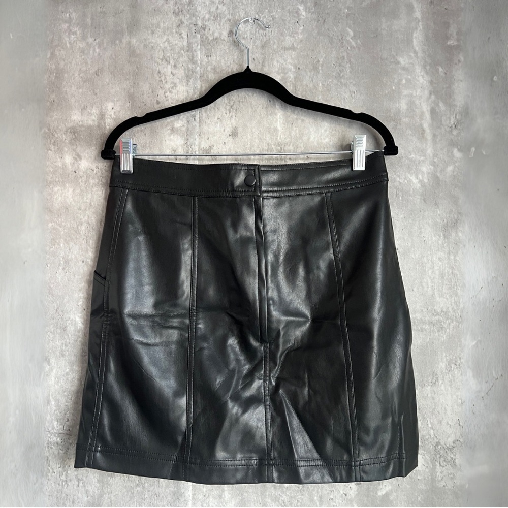 H&M Faux Leather Skirt Size 10
